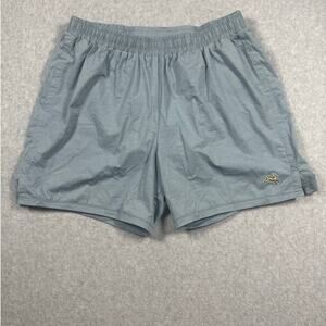 Tracksmith Running Shorts Men Size Medium Grey Drawstring Waist Logo Embroidered